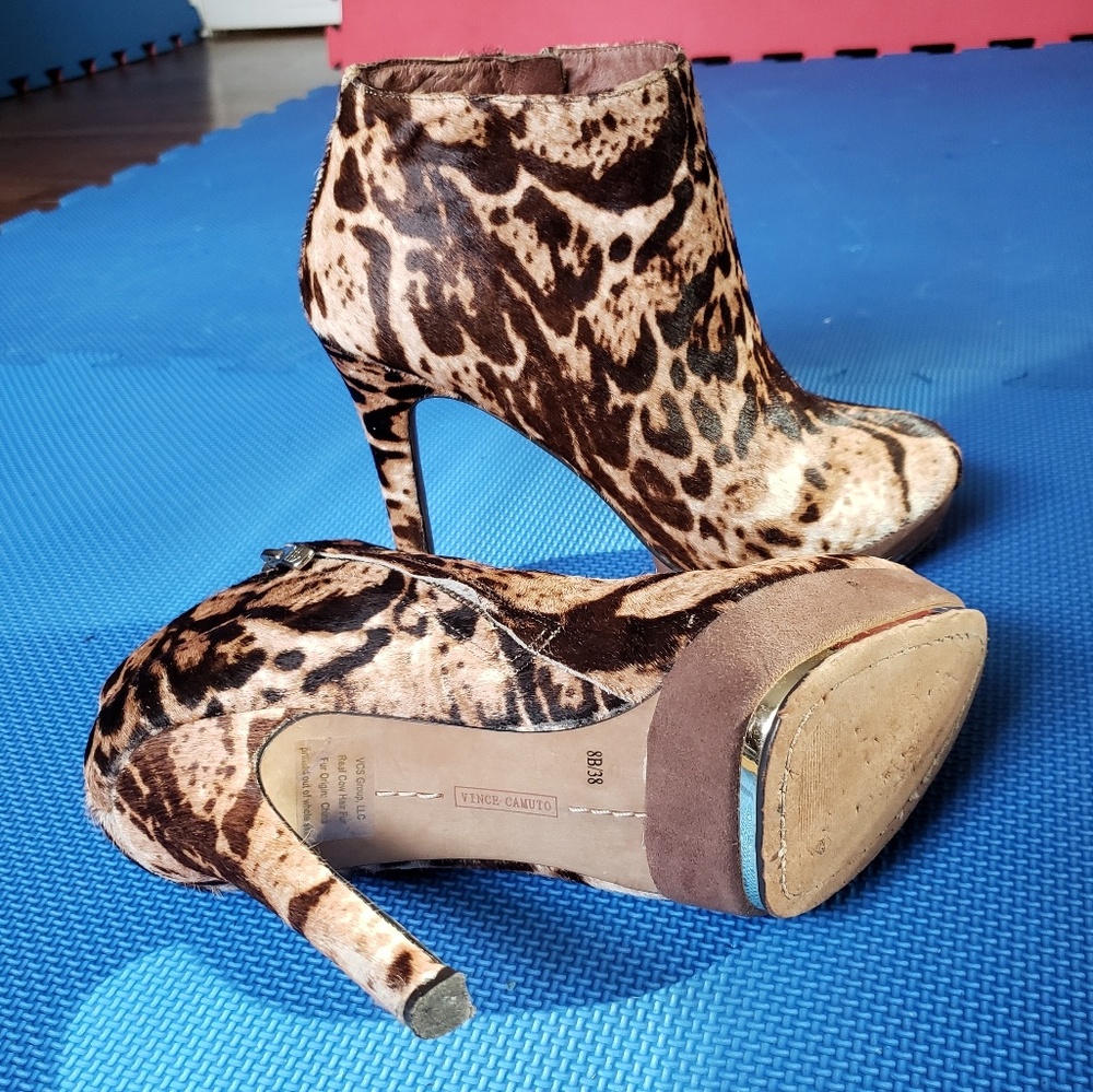 Vince Camuto fur heels